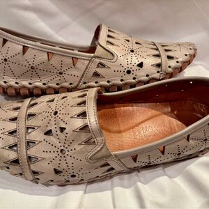 Made in Turkey leather slip on shoes Size 9